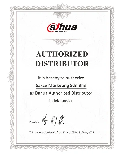 DAHUA AUTHORIZED DISTRIBUTOR
