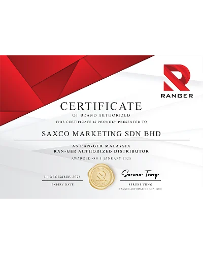 RAN-GER AUTHORIZED DISTRIBUTOR